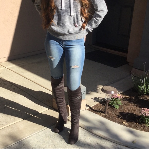 CLEARANCE-FIRM ‼️Lace up Over the Knee Boots - Picture 3 of 8